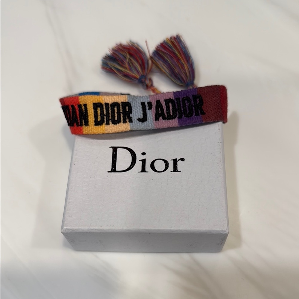 Dior Red and Yellow Hair Accessory